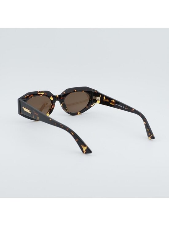 Bottega Veneta BV1031S 002 Sunglasses Havana Oval Frame, Brown Lenses main image 10